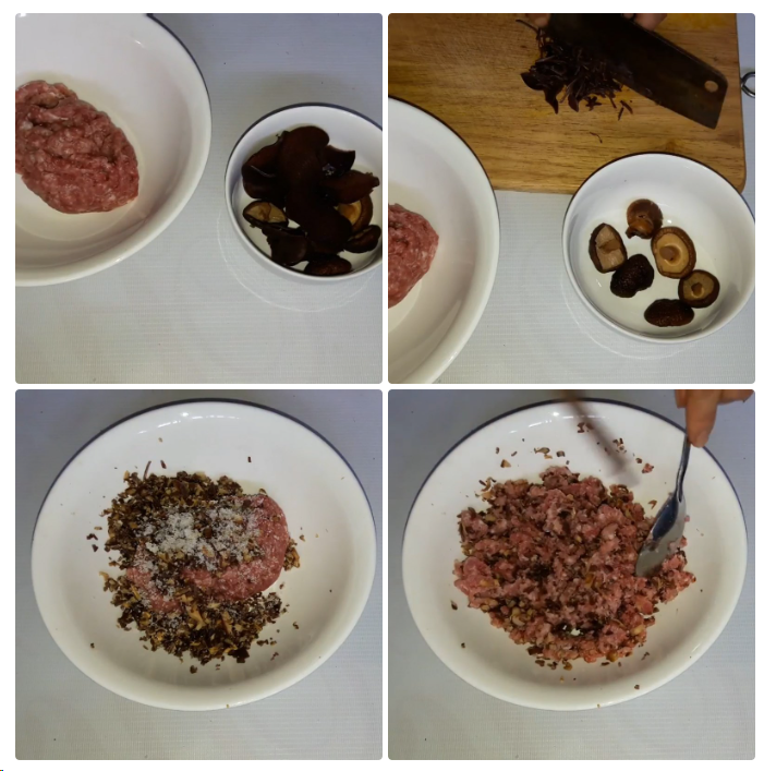 Cách sơ chế nấm và ướp thịt